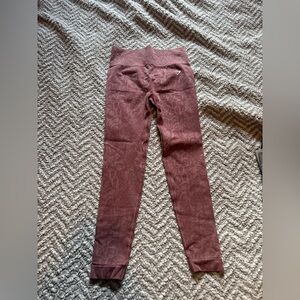 Gymshark Burgundy Snake Print Leggings fits xs/s